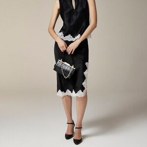 NWT J. CrewLace-trim Slip Skirt